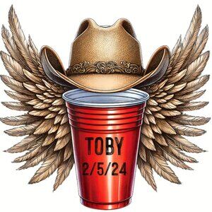 Toby Keith Memorial Iron on Transfer